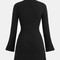 Cupshe x JoJo Midnight Mockneck Mini Sweater Dress