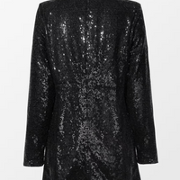 Cupshe Starlight Sequin Open-Front Blazer