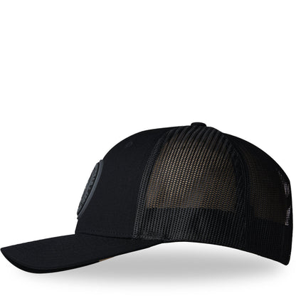 LaCrosse Footwear Rubber Patch Trucker Hat - Black