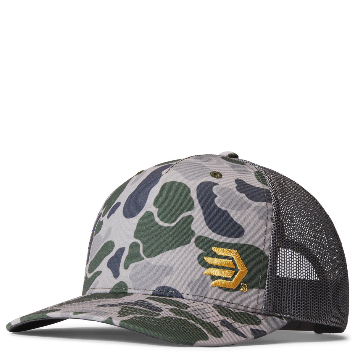 LaCrosse Footwear Embroidered Trucker Hat - Green Duck Camo