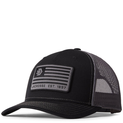 LaCrosse Footwear Banner Trucker Hat - Black/Charcoal