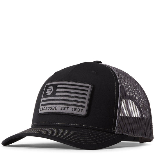 LaCrosse Footwear Banner Trucker Hat - Black/Charcoal