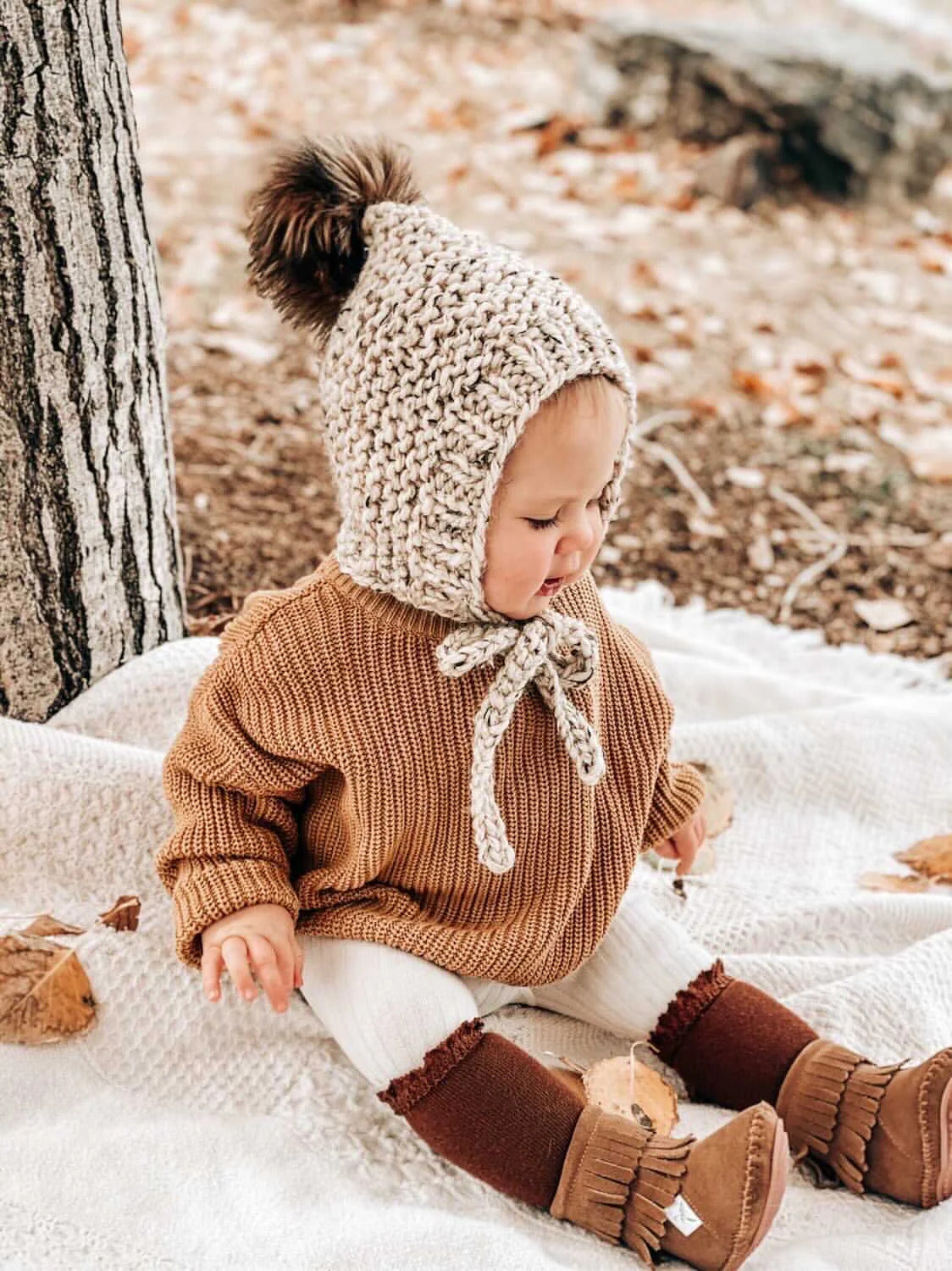 Little Love Bug Co. Brown Cozy Boot