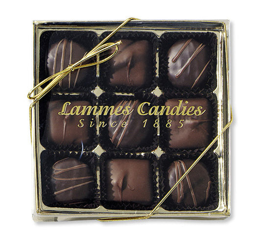 Lammes Candies Chocolate Creams & Caramels, 9 Piece