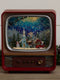 Cracker Barrel Christmas Village TV Glitter Globe