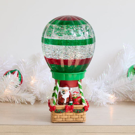 Cracker Barrel Christmas Balloon Glitter Globe