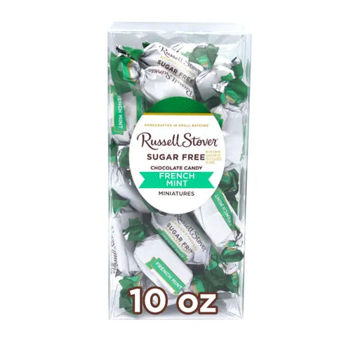 Russell Stover Chocolates Sugar Free Chocolate Candy French Mint, 10 oz. box
