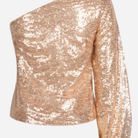 Cupshe Diamond Disco One-Shoulder Sequin Top (x2)