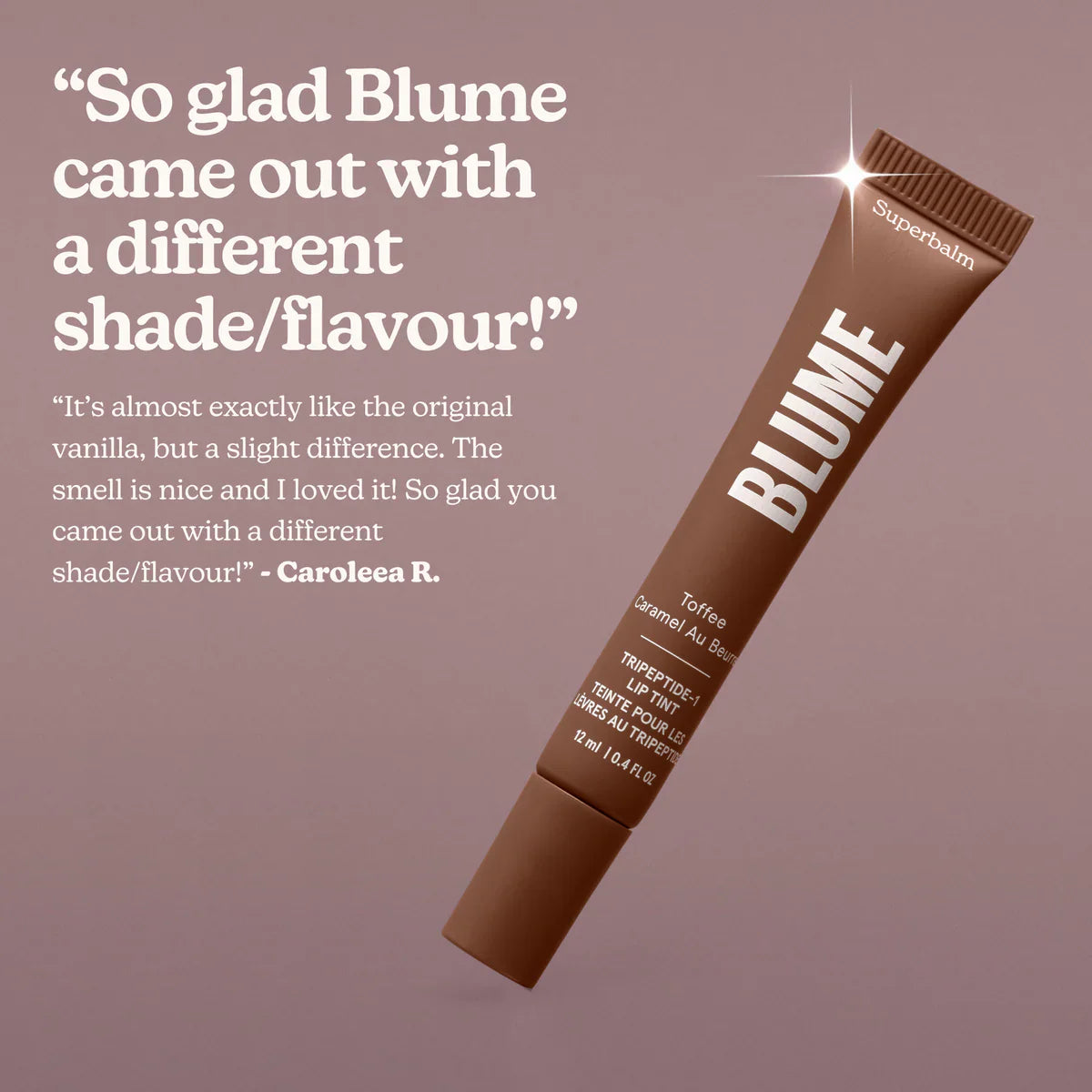 Blume Superbalm Tripeptide-1 Lip Tint in Toffee  x2