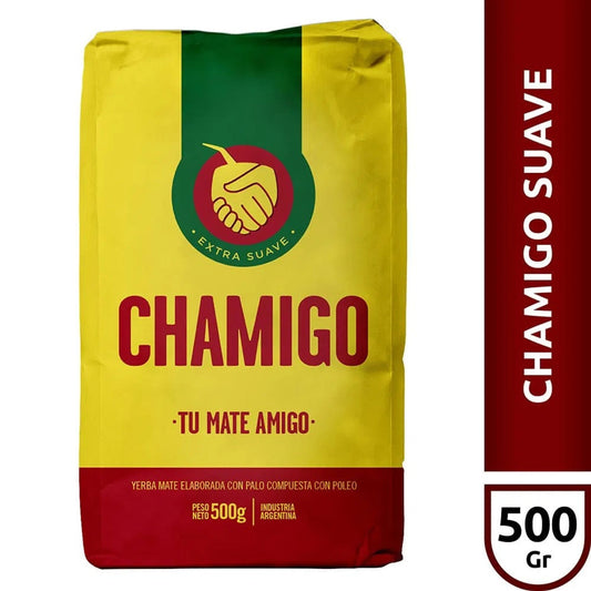 Pampa Direct Chamigo Yerba Mate Extra Suave Soft Yerba Mate with Pennyroyal, 500 g / 1.1 lb