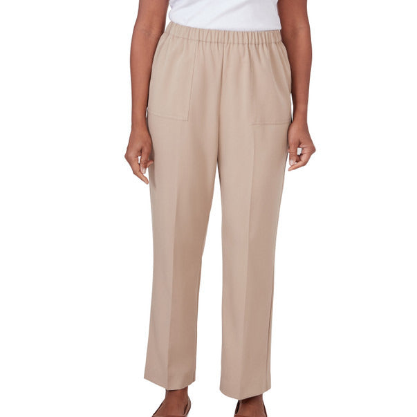 Alfred Dunner Women's Sunset Twill Average Length Bottom