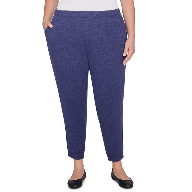 Alfred Dunner Women's Soft Brushed Knit Jogger Pant