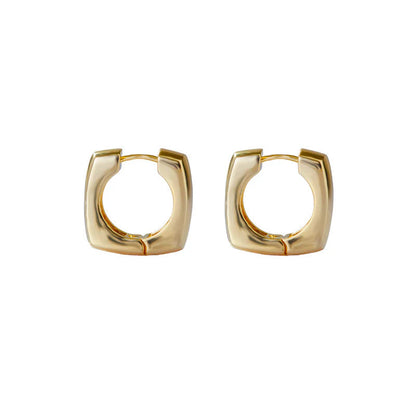 ARGENTO VIVO THE SQUARE BOX HOOP