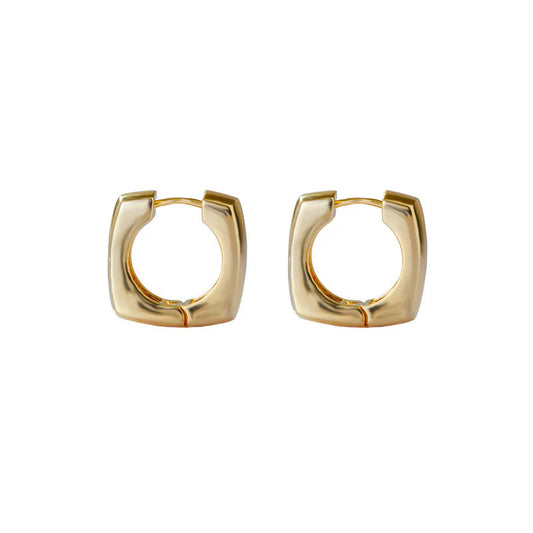 ARGENTO VIVO THE SQUARE BOX HOOP