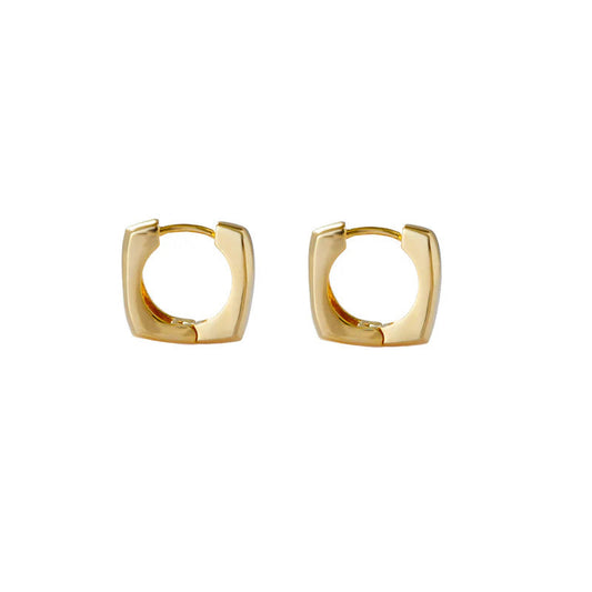 ARGENTO VIVO THE SMALL SQUARE BOX HOOP