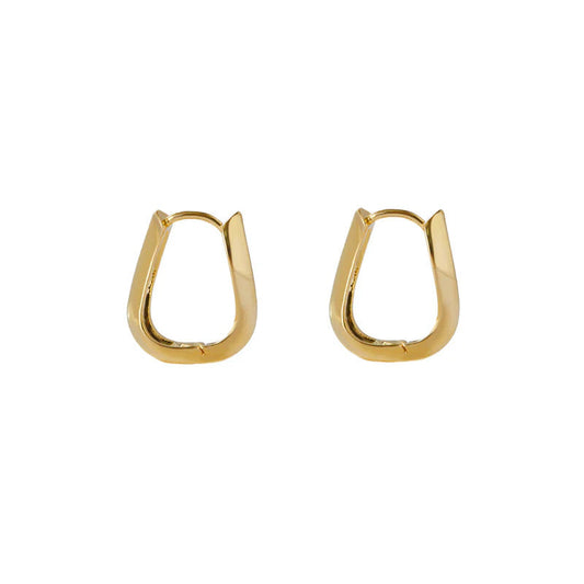 ARGENTO VIVO THE THIN TWISTED BOX HOOP