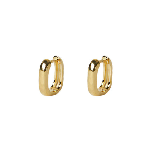 ARGENTO VIVO THE HAMMERED U HOOP
