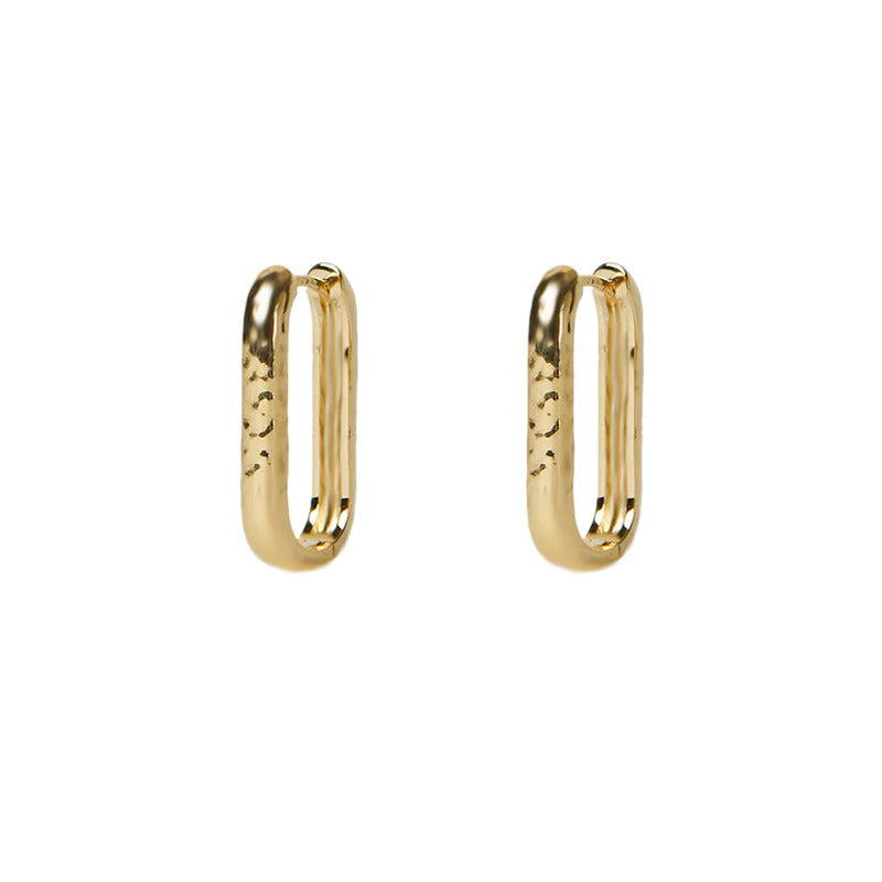 ARGENTO VIVO THE HAMMERED U HOOP