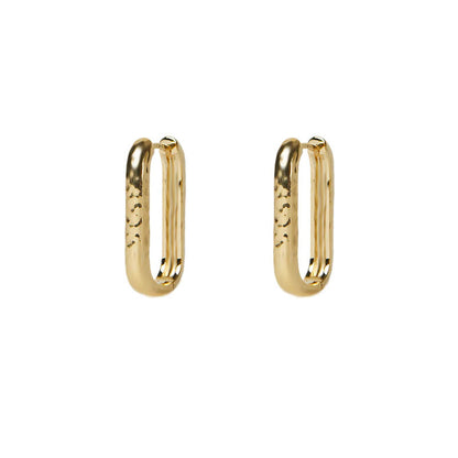 ARGENTO VIVO THE HAMMERED U HOOP