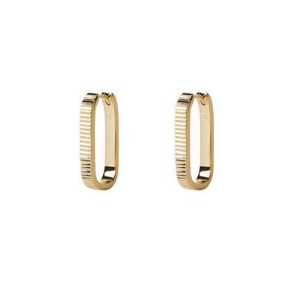 ARGENTO VIVO THE DIAMOND CUT U HOOP