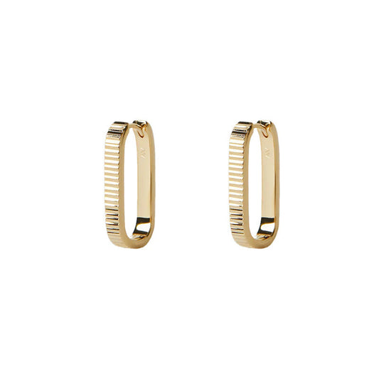 ARGENTO VIVO THE DIAMOND CUT U HOOP