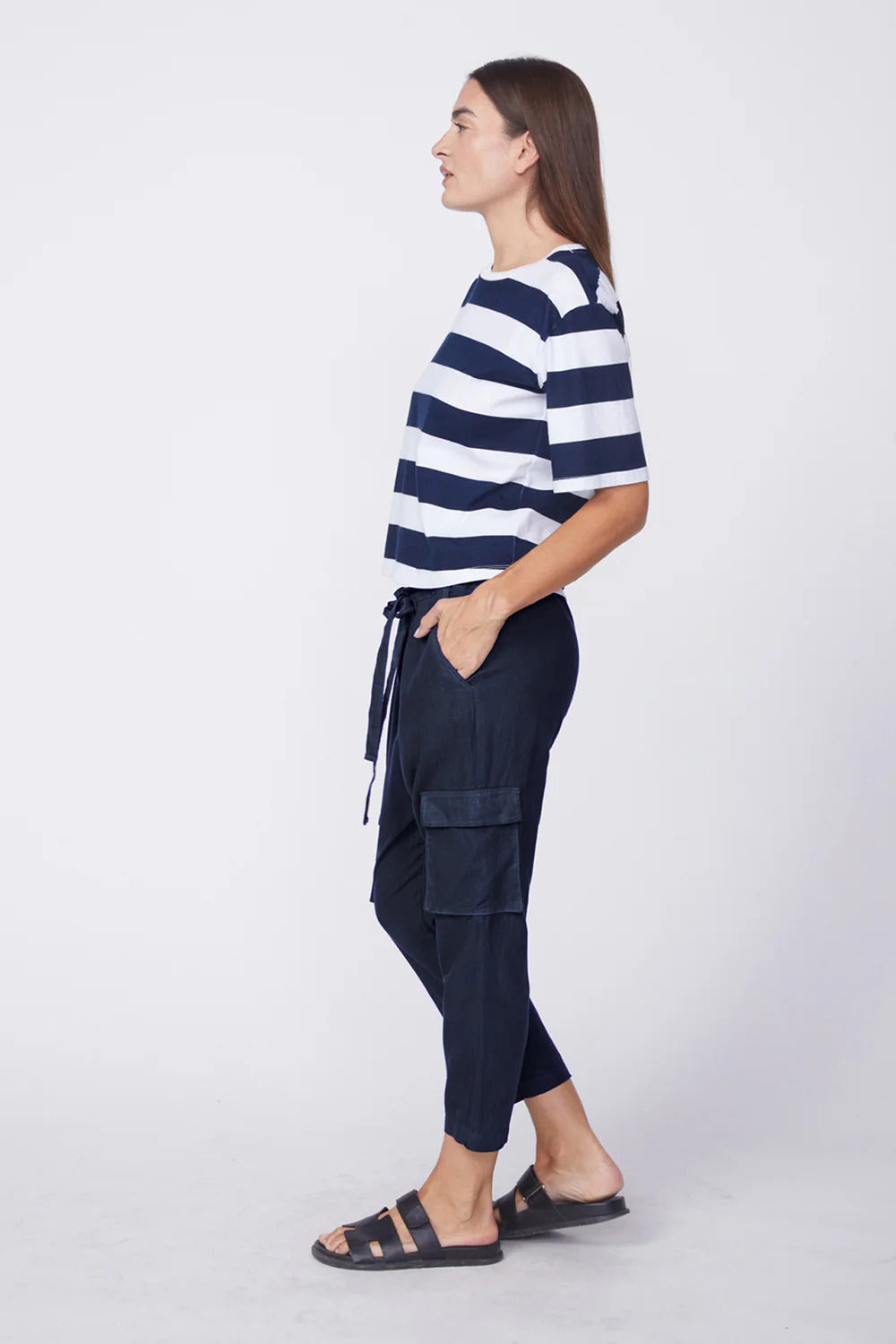 BAILEY/44 Women's Stateside Linen Paperbag Cargo Pant