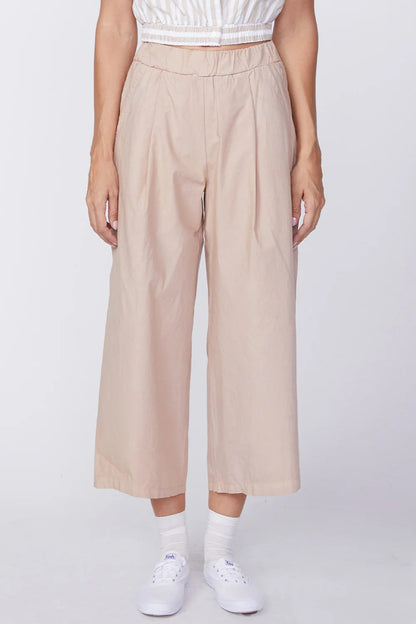 BAILEY/44 Women's Stateside Fine Poplin Cropped Pant in Almond