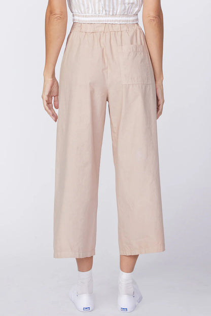 BAILEY/44 Women's Stateside Fine Poplin Cropped Pant in Almond