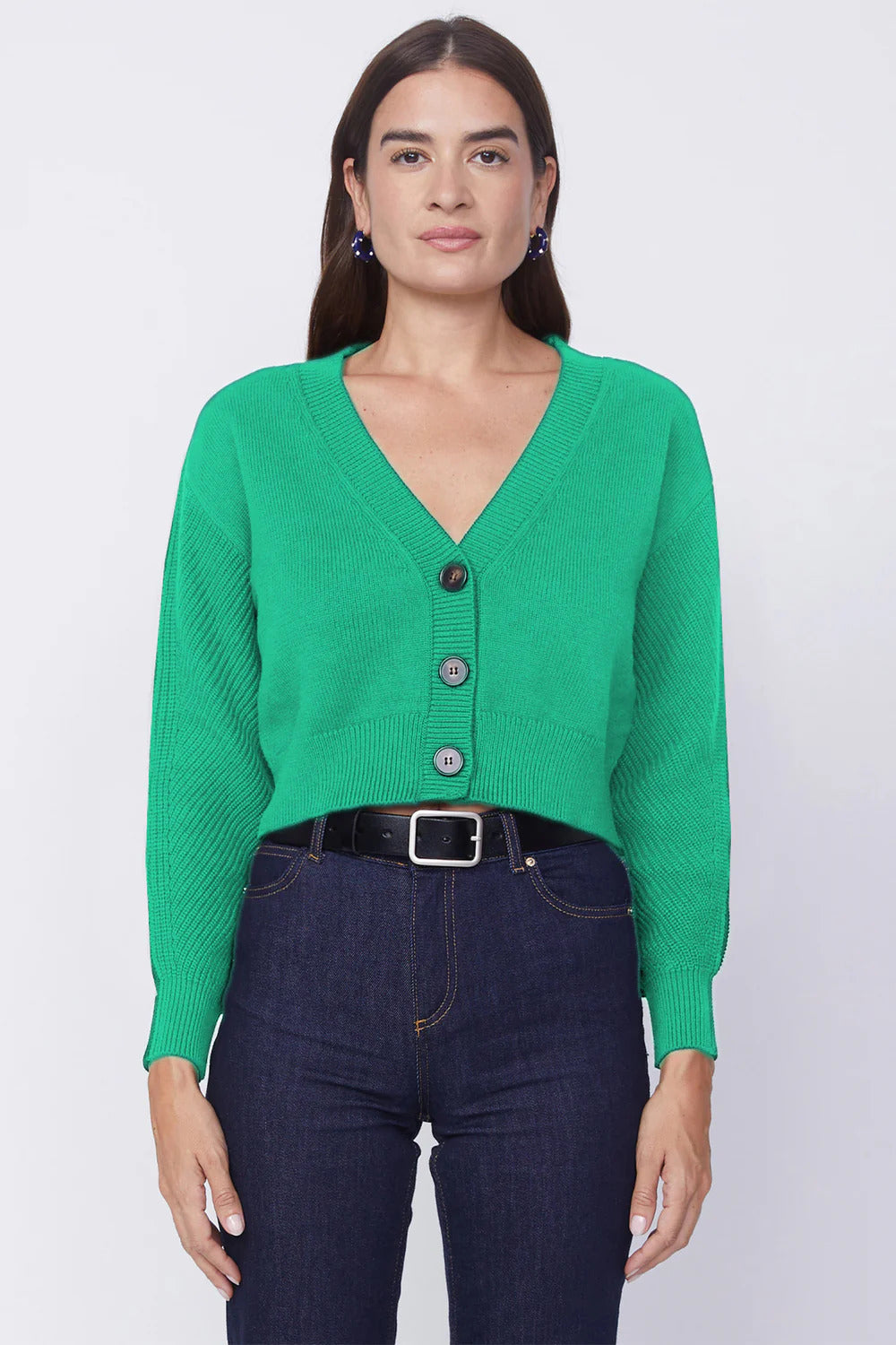 BAILEY/44 Women's Stateside Colorblock Cropped Cardigan Sweater