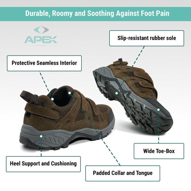 Apexfoot Men's Balance Shoe Hiker - Brown