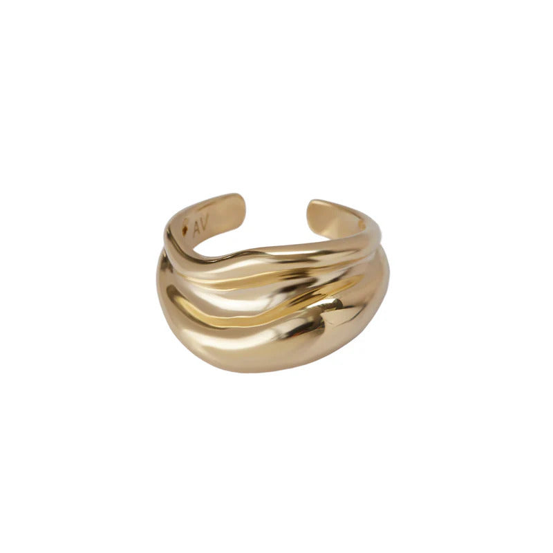 ARGENTO VIVO THE DOME ORGANIC RING