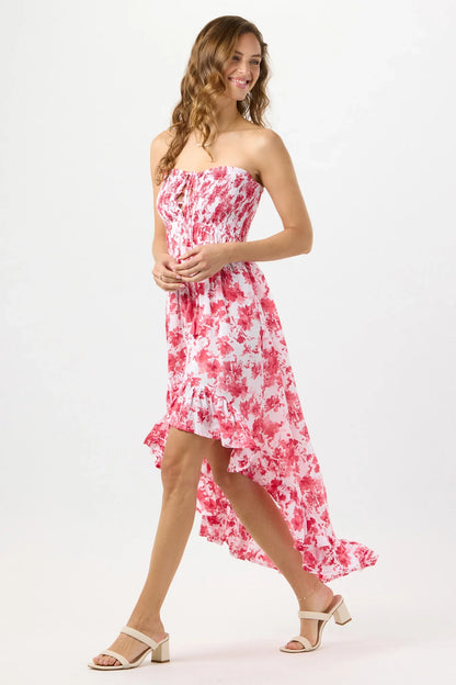 Tiare Hawaii Aila Maxi Dress - Dreamy Floral Guava