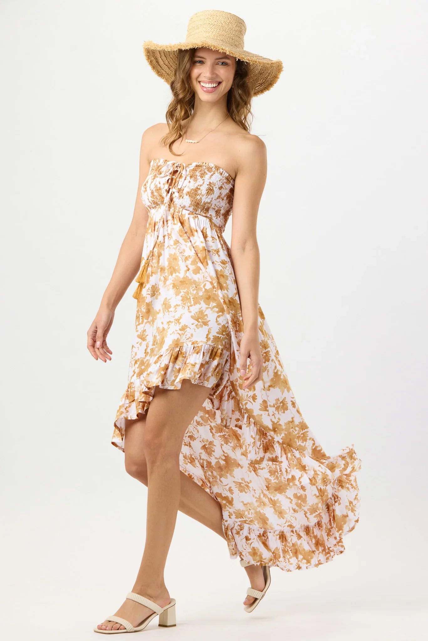 Tiare Hawaii Aila Maxi Dress - Dreamy Floral Sand