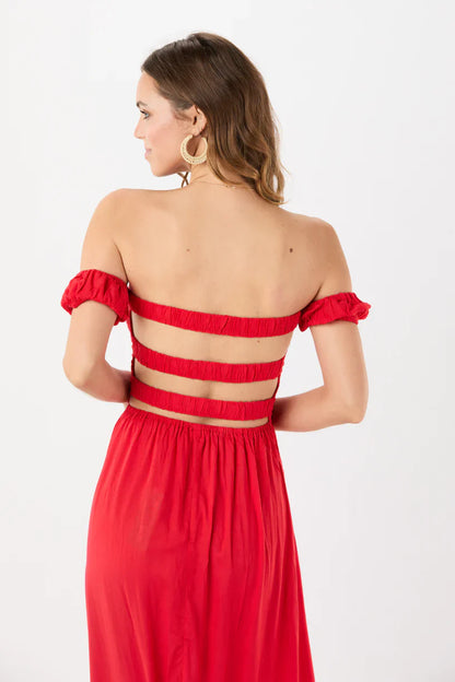 Tiare Hawaii Amara Maxi Dress - Red