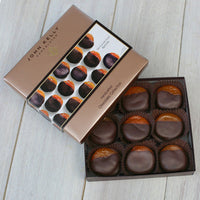 John Kelly Chocolates Dark Chocolate Dipped Apricot Gift Box