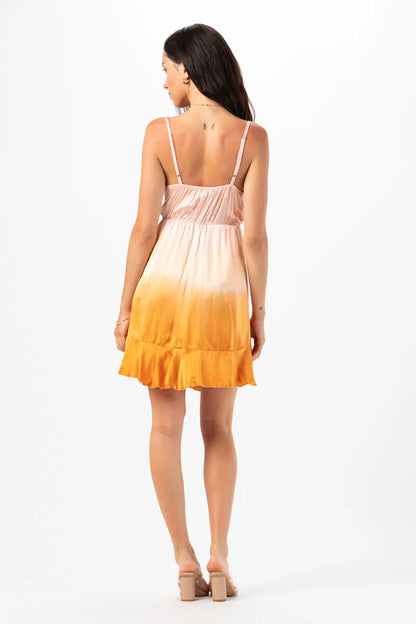 Tiare Hawaii Aura Silk Mini Dress - Dawn Ombre