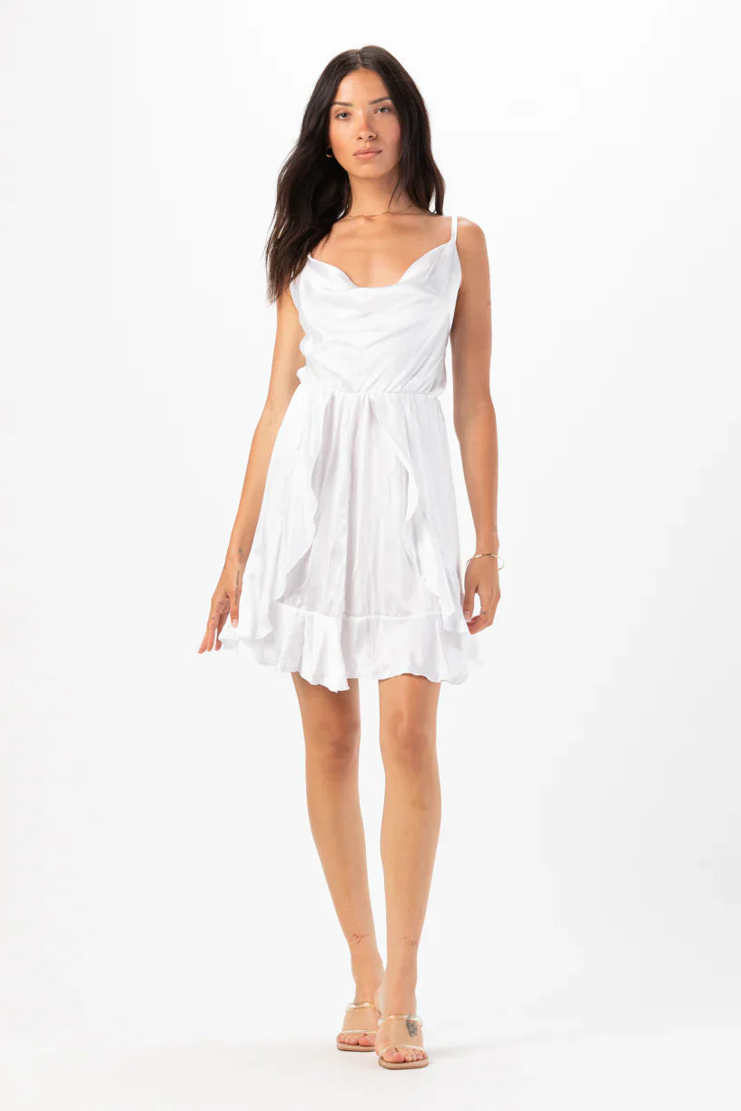 Tiare Hawaii Aura Silk Mini Dress - White
