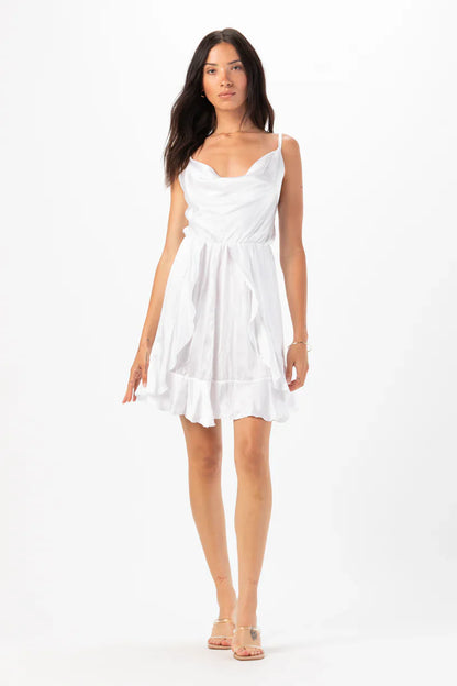 Tiare Hawaii Aura Silk Mini Dress - White