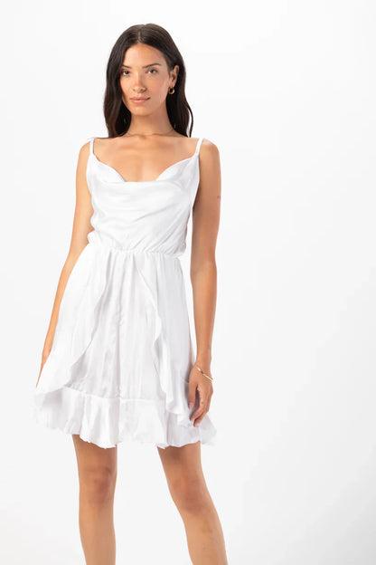 Tiare Hawaii Aura Silk Mini Dress - White