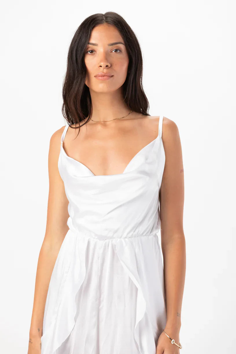 Tiare Hawaii Aura Silk Mini Dress - White