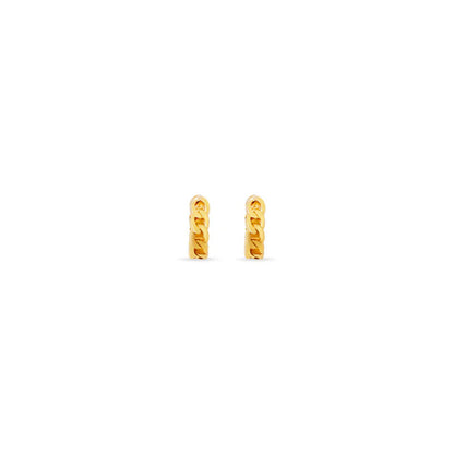 ARGENTO VIVO THE CURB CHAIN HUGGIE