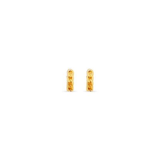 ARGENTO VIVO THE CURB CHAIN HUGGIE