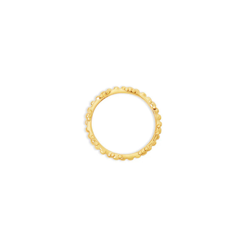 ARGENTO VIVO THE FREYA FLOWER BAND RING