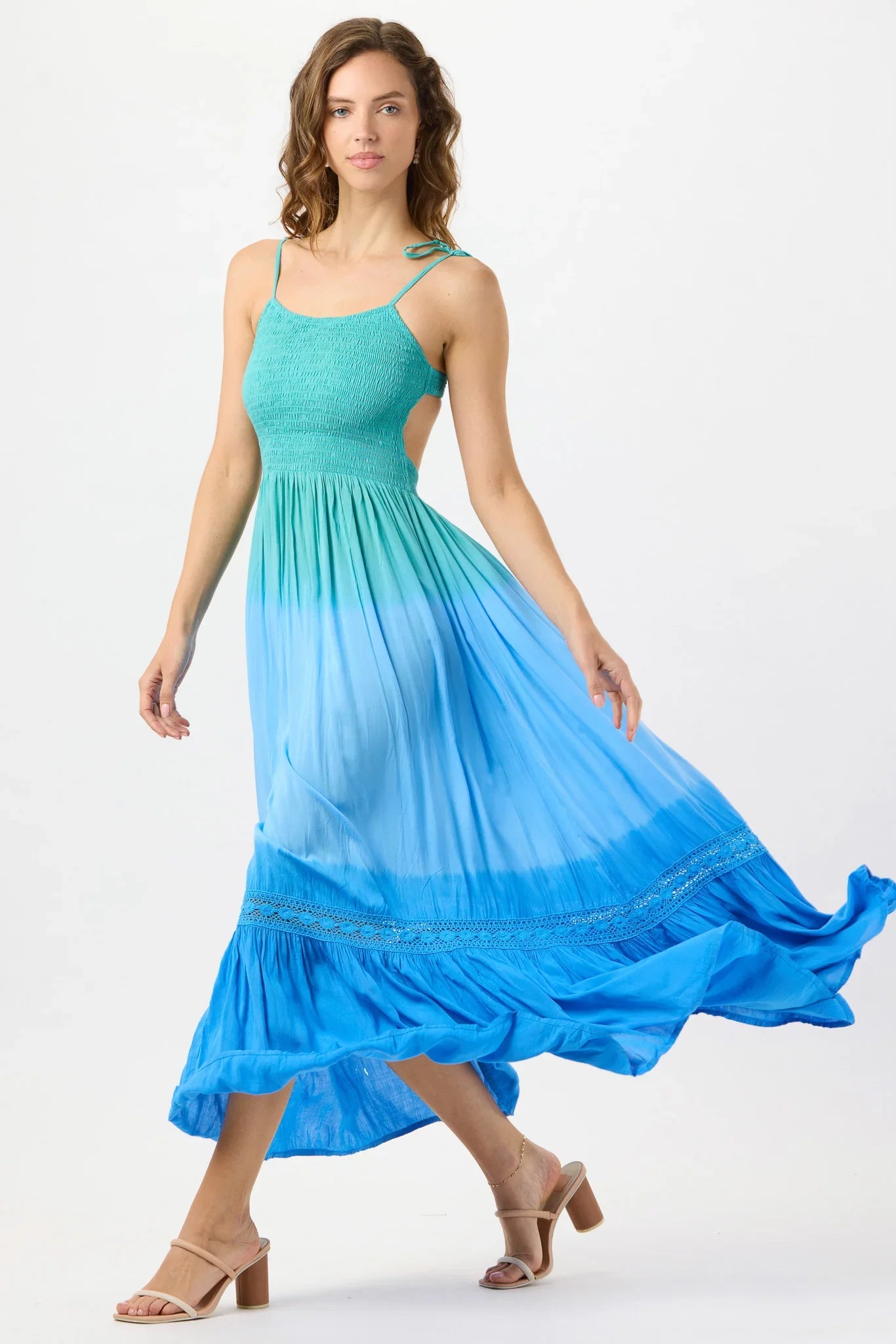 Tiare Hawaii Avalon Maxi Dress - Jungle Blue Ombre