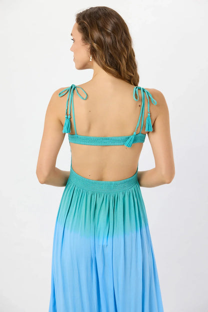 Tiare Hawaii Avalon Maxi Dress - Jungle Blue Ombre