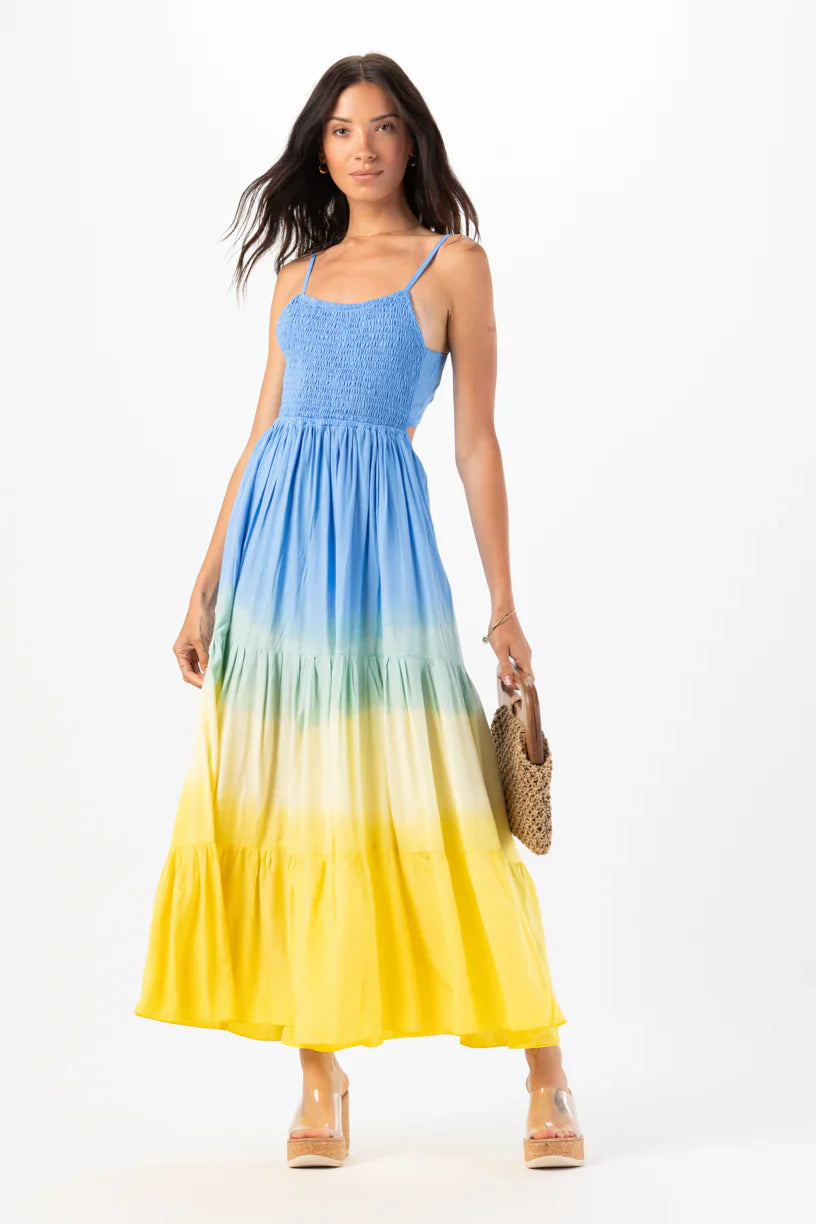 Tiare Hawaii Avisa Maxi Dress - Sky Yellow Ombre