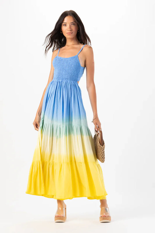 Tiare Hawaii Avisa Maxi Dress - Sky Yellow Ombre