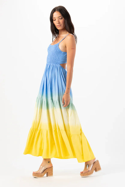 Tiare Hawaii Avisa Maxi Dress - Sky Yellow Ombre