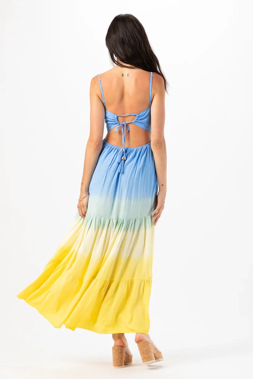 Tiare Hawaii Avisa Maxi Dress - Sky Yellow Ombre