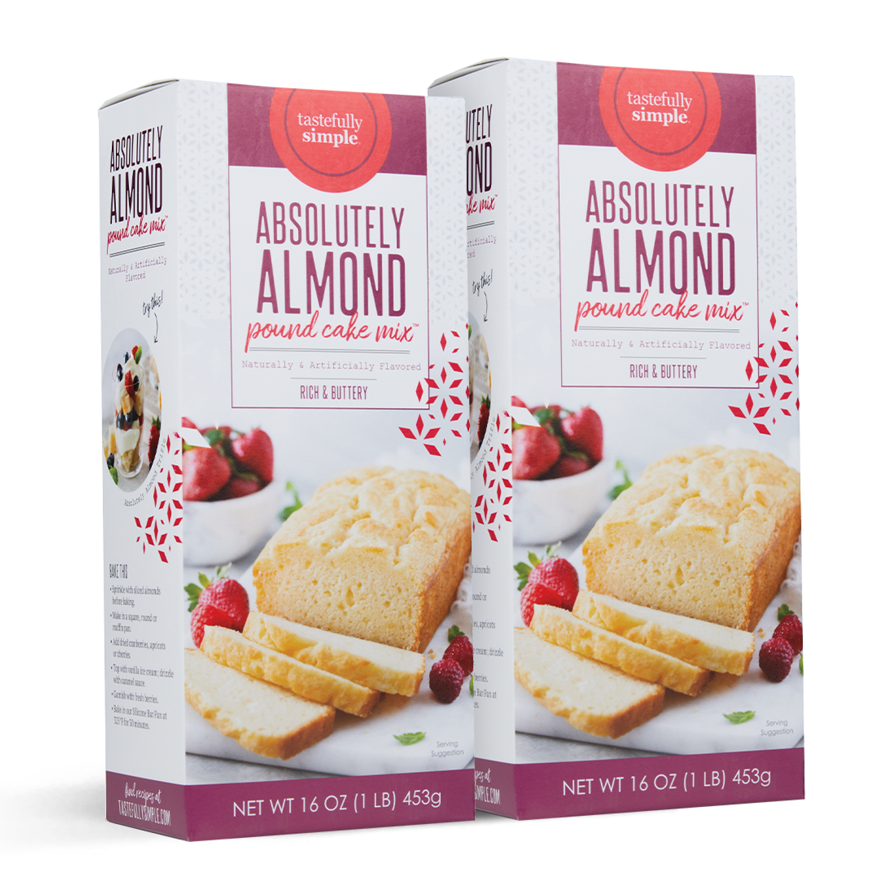 Tastefully Simple Absolutely Almond Pound Cake Mix Value Pack